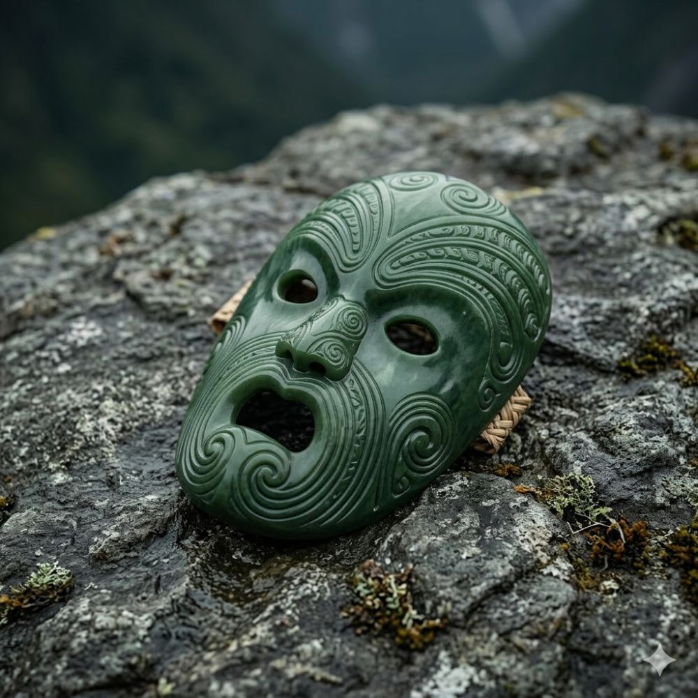 Pounamu Mask